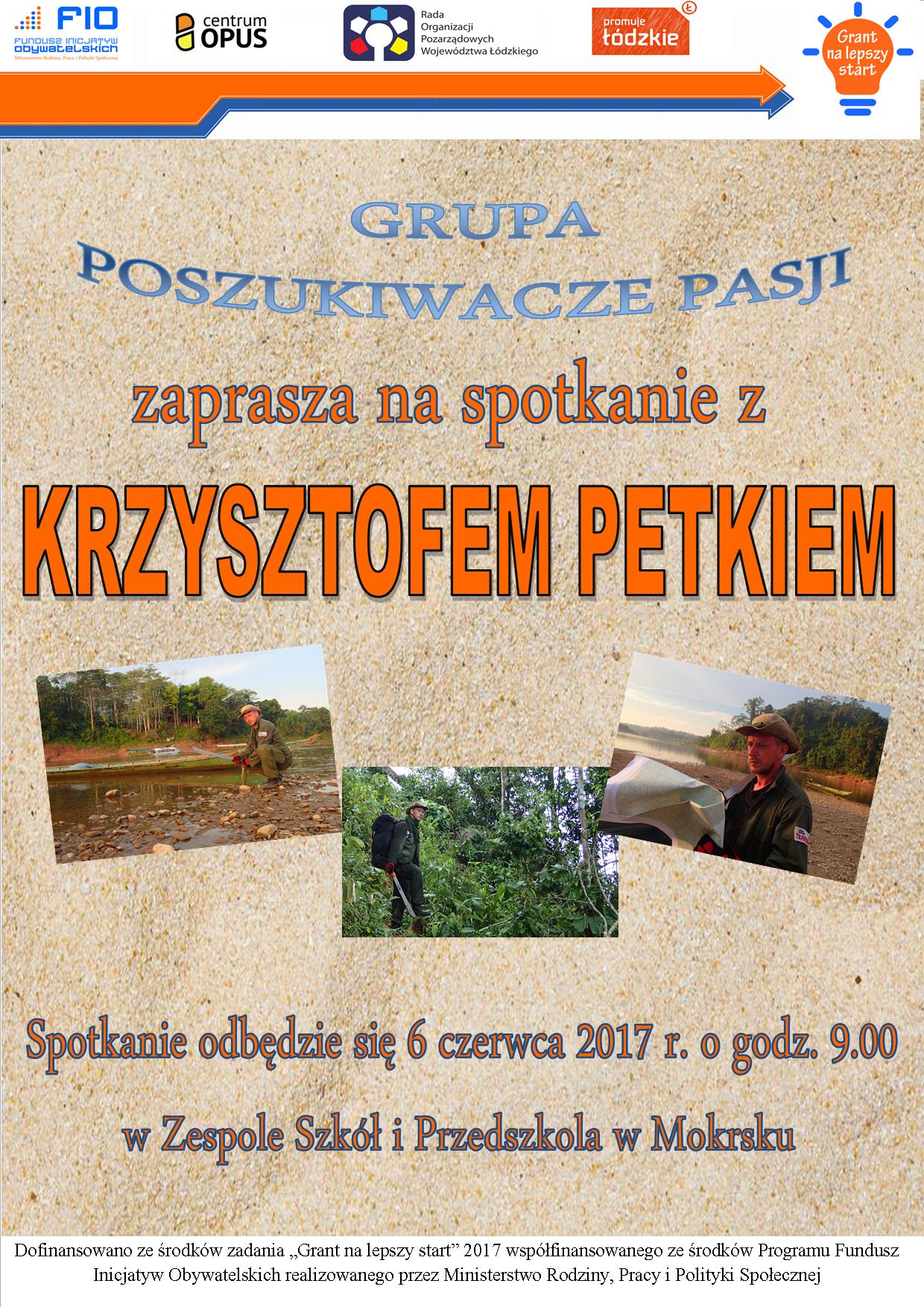Więcej o: Zaproszenie na spotkanie z Krzysztofem Petkiem